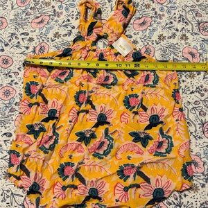 Anthropologie Maeve Mica Floral Halter Top